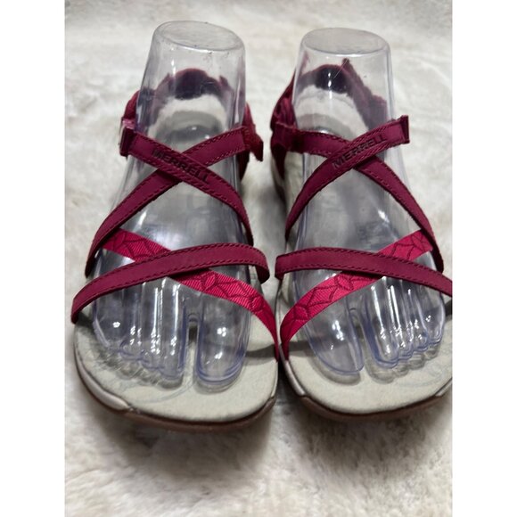 Merrell Womens fuchsia performance Strappy Pink Sandals Size 8.5 - Picture 2 of 11